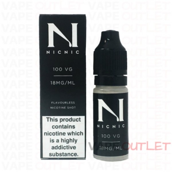 NIC NIC NICOTINE SHOT 18MG 100%VG